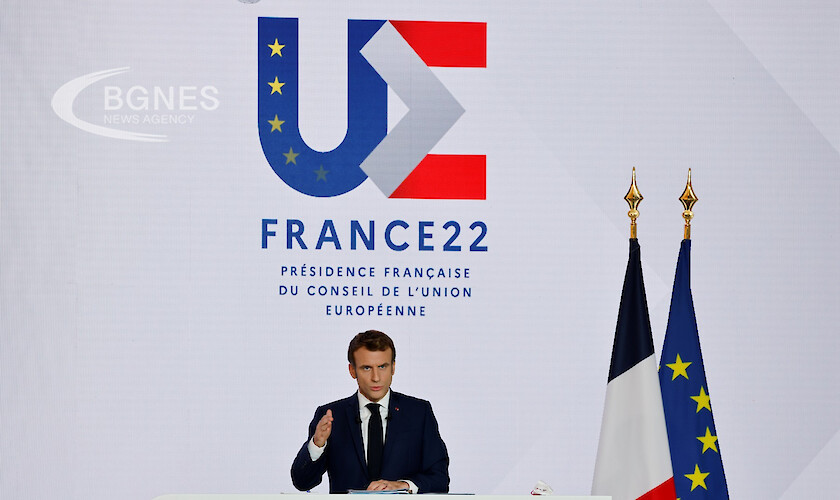 Френският президент Еманюел Макрон представи приоритетите на Франция за шестмесечното