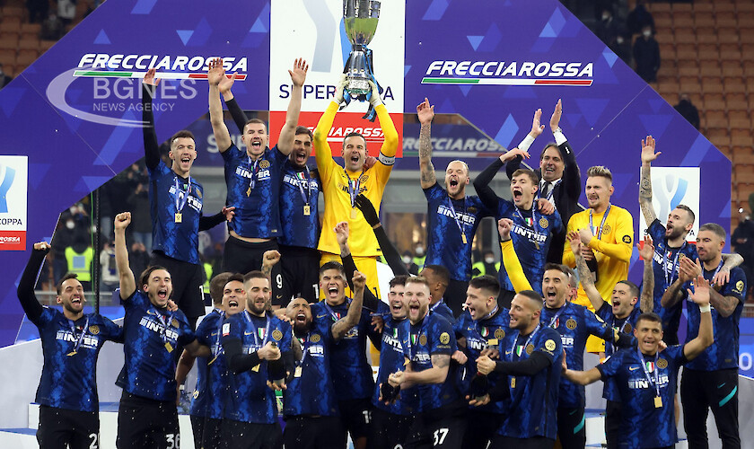 Интер ликува с шеста Суперкупа на Италия след късна драма на „Джузепе Меаца“