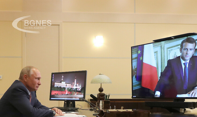 Путин и Макрон обсъдиха пак исканите от Русия гаранции за сигурност