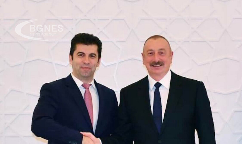Министър председателят в оставка Кирил Петков обсъди с президента на Азербайджан