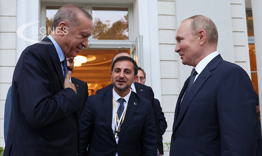На срещата между турския президент Реджеп Тайип Ердоган и руския