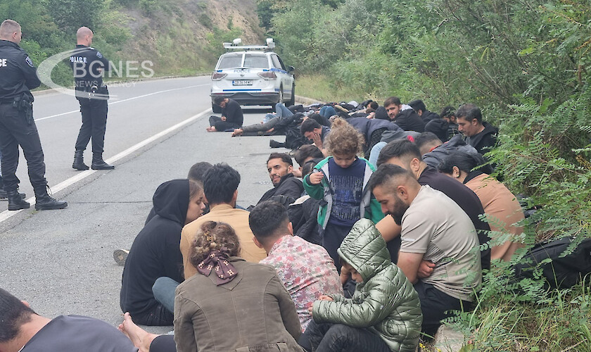 Гранична полиция задържа 50 мигранти от Сирия на главния път