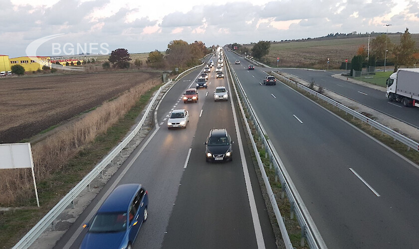 Днес автомагистрала Тракия ще бъде затворена за движение между пътен