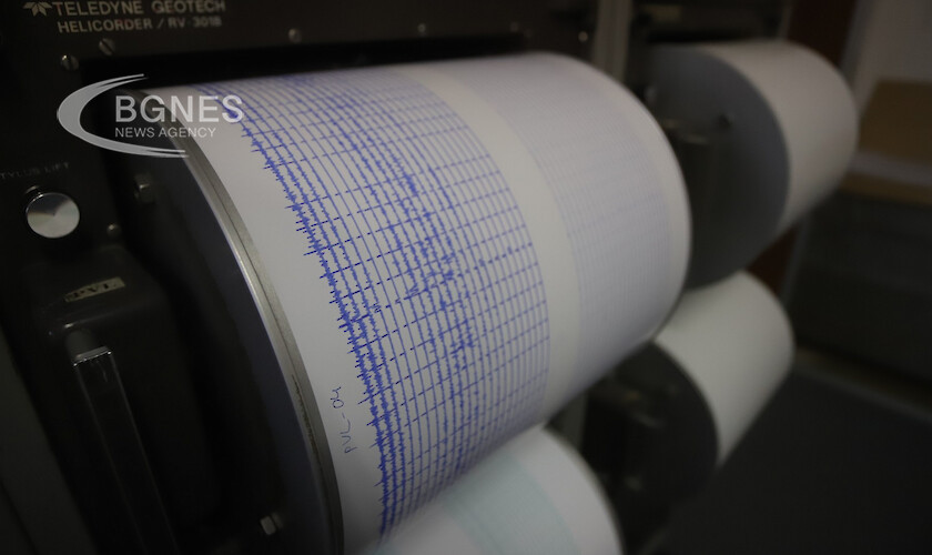 В 06 50 часа българско време е регистрирано земетресение в района