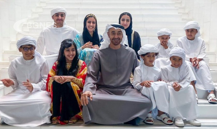 Семейството на президента на Обединените арабски емирства ОАЕ Мохамед бин
