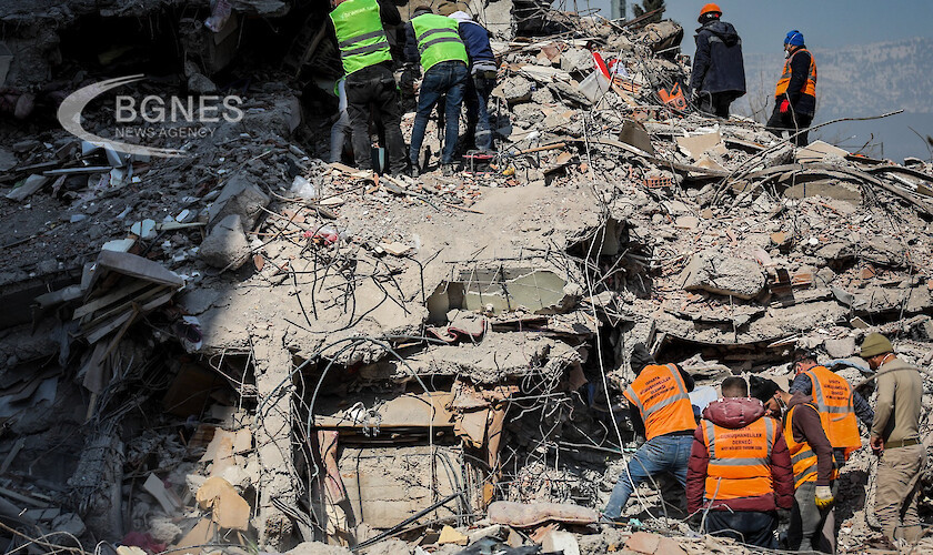 Броят на жертвите на силното земетресение в Югоизточна Турция достигна