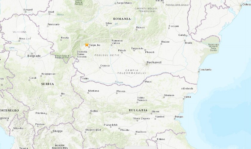 Силно земетресение от 5,2 по Рихтер е регистрирано в румънската