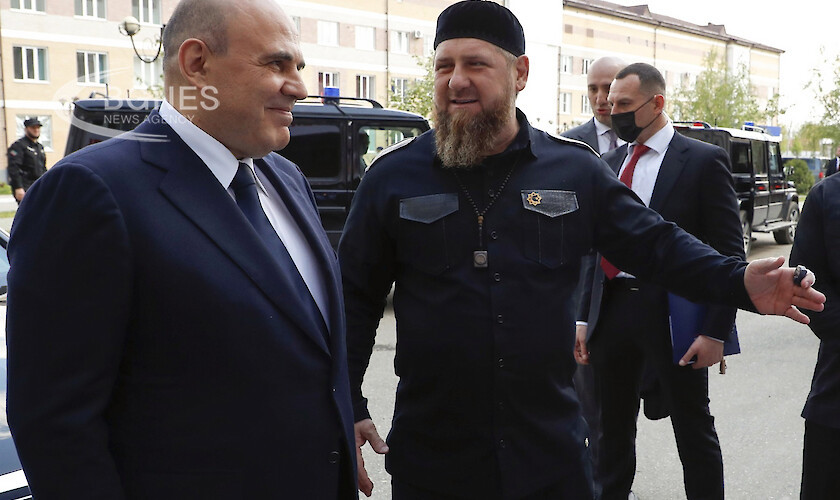 Рамзан Кадиров съюзник на президента Владимир Путин който ръководи Чечения