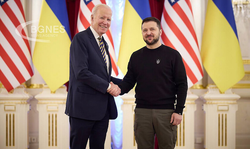Президентът на САЩ Джо Байдън пристигна в Киев днес на