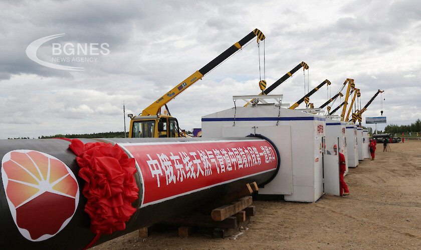 Доставките на руски природен газ за Китай са достигнали 2,7