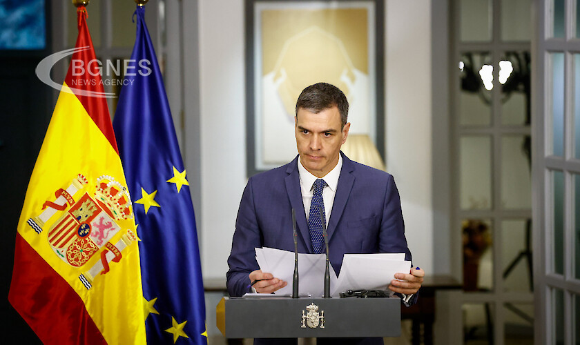 Испанският министър председател Педро Санчес заяви днес че официалното му посещение