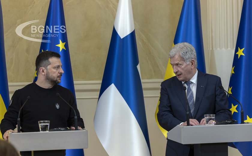 Президентът на Украйна Володимир Зеленски направи изненадващо посещение в Хелзинки