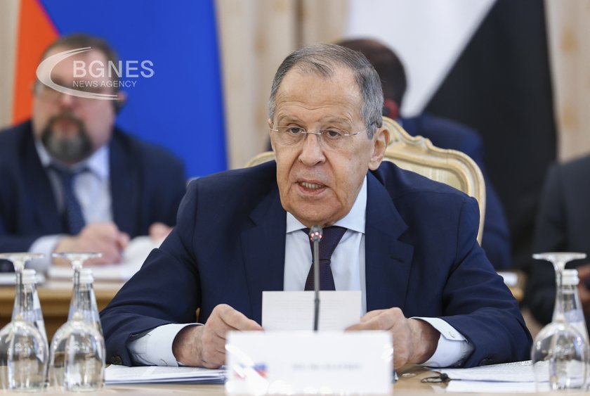 Министърът на външните работи на Русия Сергей Лавров нарече днес
