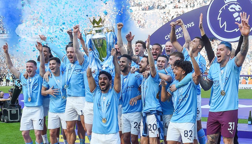Манчестър Сити отпразнува подобаващо третата си поредна титла на английската