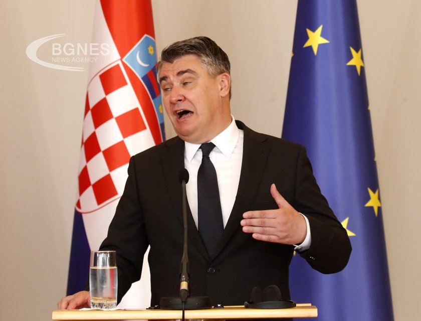 Президентът на Хърватия Зоран Миланович стана обект на публични атаки