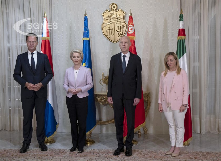 Лидерите на ЕС Италия и Нидерландия посетиха Тунис в неделя