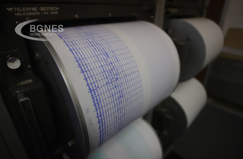 Земетресение с магнитуд 3 7 по Рихтер е регистрирано тази сутрин