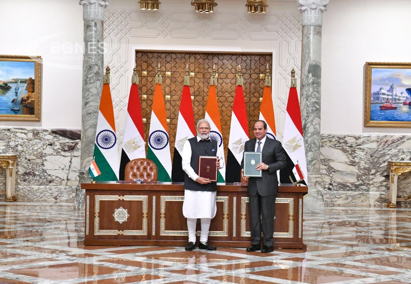 Индийският премиер Нарендра Моди се срещна с президента на Египет
