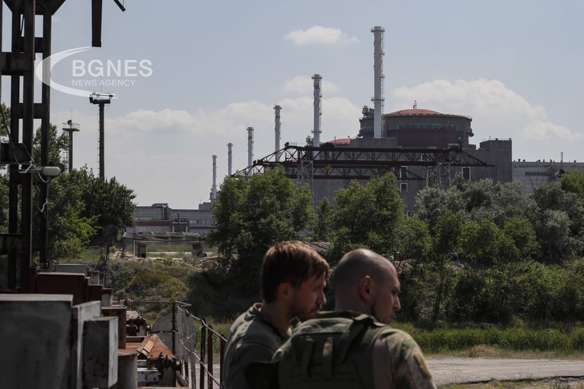 Украинската атомна електроцентрала в Запорожие, която е под руска окупация,