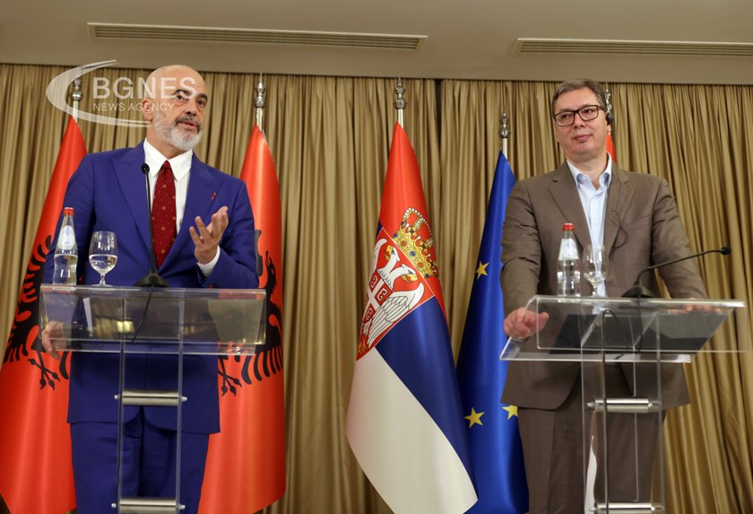 Срещата между президента на Сърбия и министър председателя на Албания