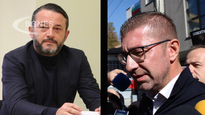 Лидерът на опозиционната ВМРО ДПМНЕ в РС Македония Христиан Мицкоски лично