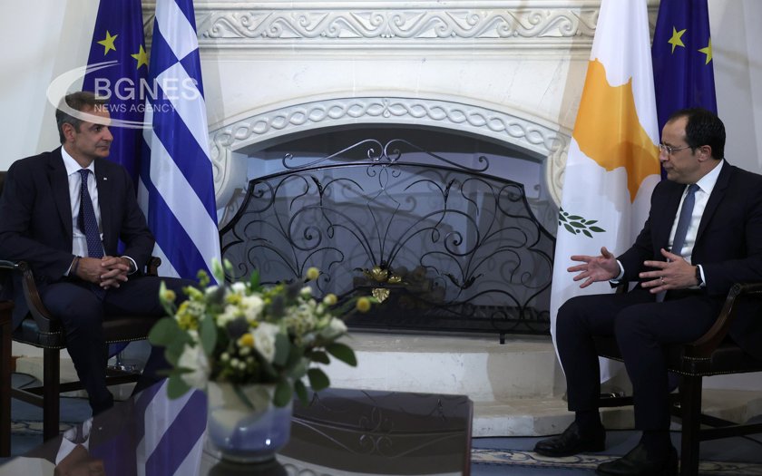 Президентът на Кипър Никос Христодулидис прие гръцкия премиер Кириакос Мицотакис