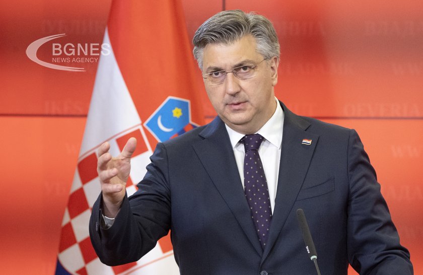 Хърватският премиер Андрей Пленкович изпрати поздравително послание по повод Деня