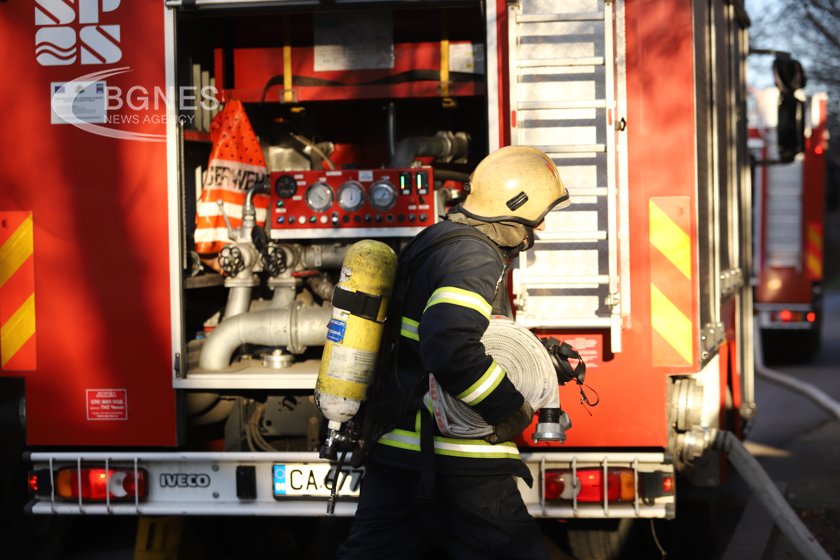 Пожар в разположения на 18 км от Пловдив Еко хотел