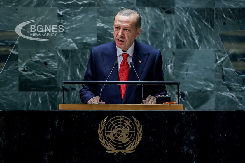 Турският президент Реджеп Тайип Ердоган присъства на вечеря на Турско американския