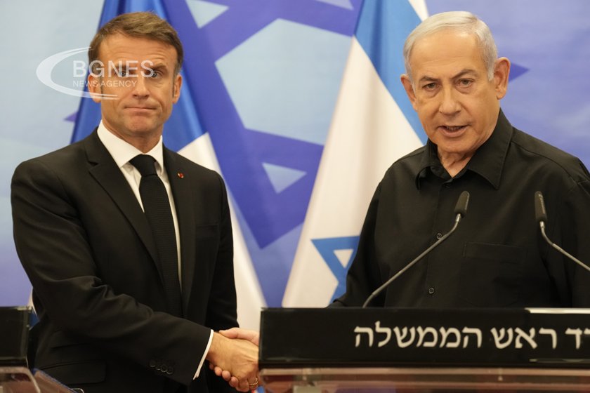 Френският президент Еманюел Макрон предложи в Йерусалим международната коалиция която