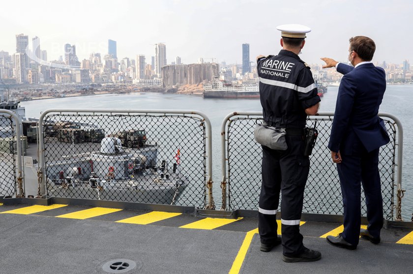 Френският президент Еманюел Макрон заяви че Франция изпраща военноморски кораб
