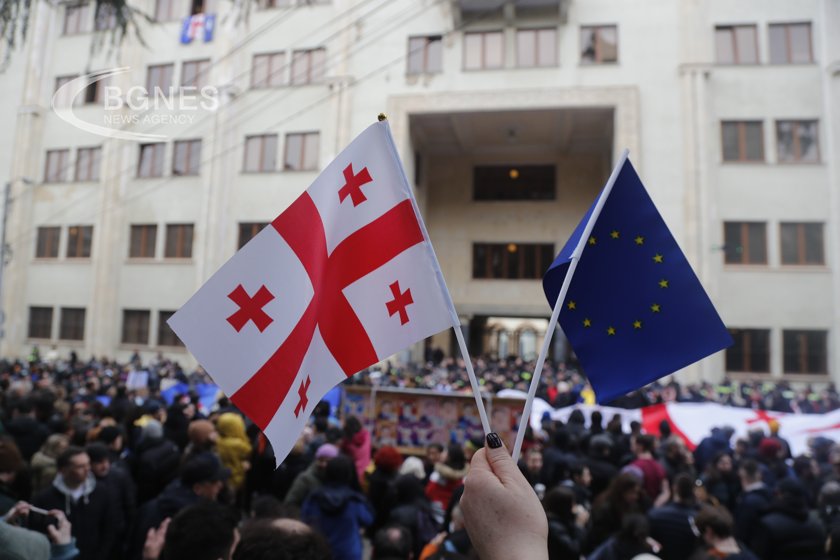 Няколко хиляди грузинци се събраха за да изразят подкрепата си