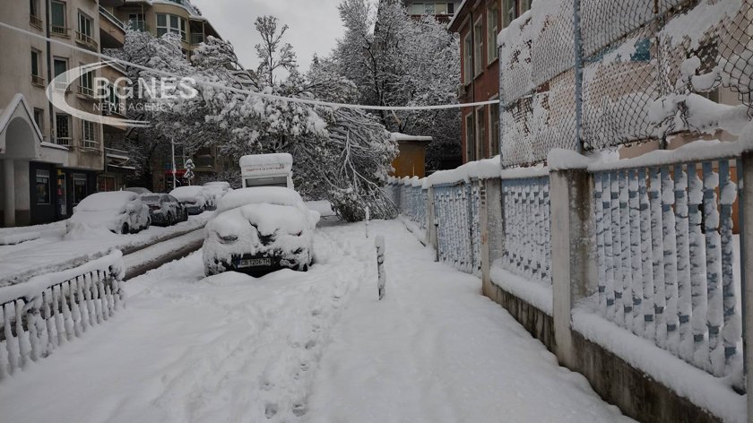 Близо 15 часа интензивен снеговалеж в София Благодаря на хората