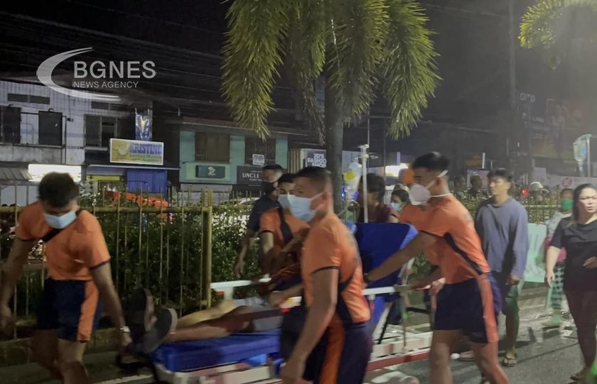 Силно земетресение с магнитуд 7 6 удари Филипините последвано от четири