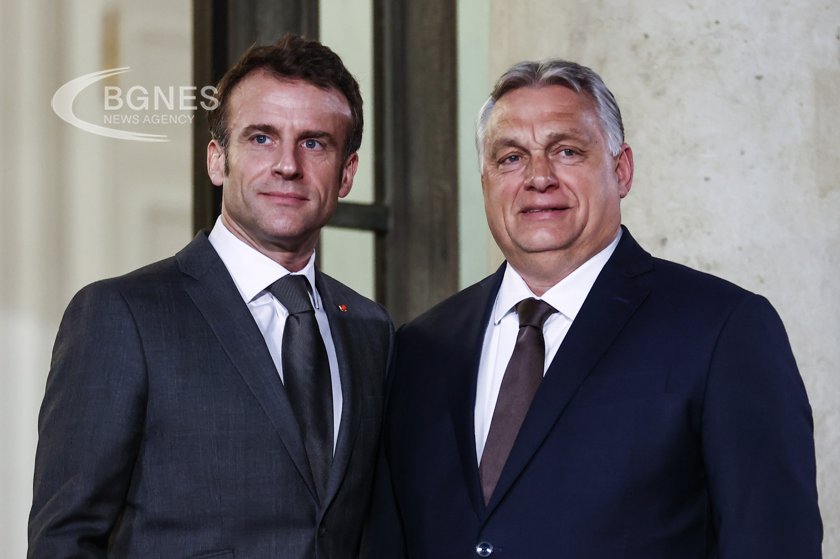 Френският президент Еманюел Макрон се срещна с министър-председателя Виктор Орбан