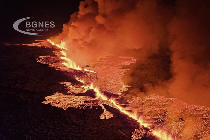 Вулкан в югозападната част на Исландия е изригнал и е