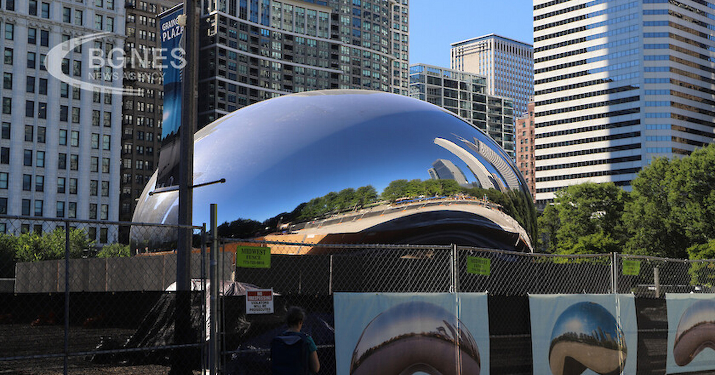 В сърцето на Чикаго се намира Милениум парк зелена