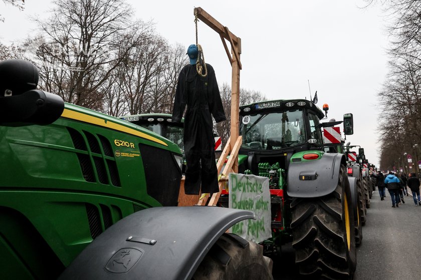 На 8 януари фермерите в цяла Германия ще проведат стачки