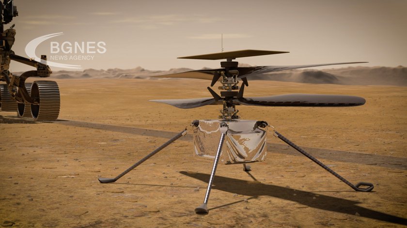 НАСА възстанови контакта със своя малък хеликоптер на Марс съобщи