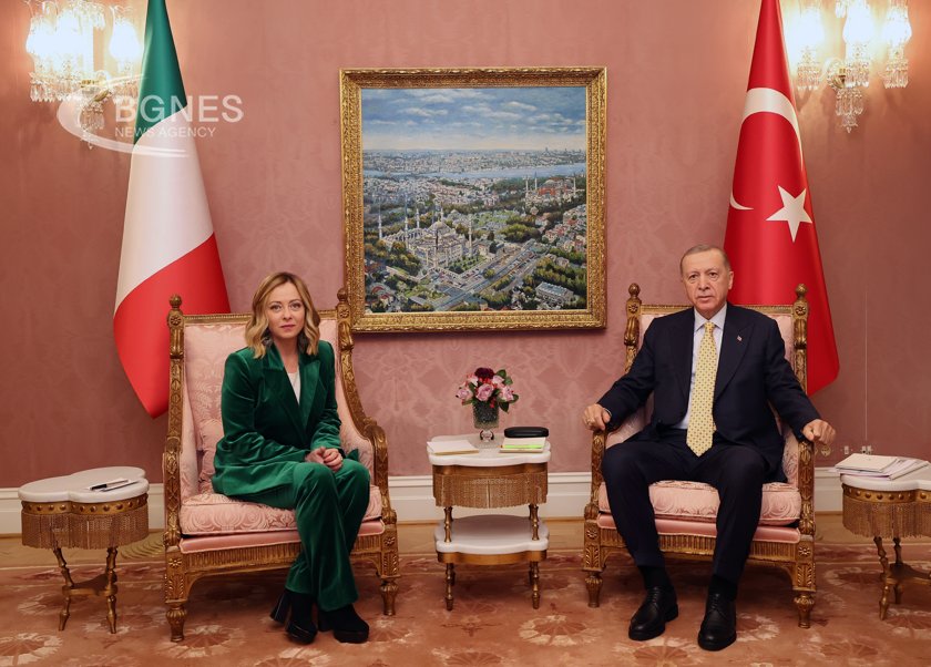 Турският президент Реджеп Тайип Ердоган прие италианския министър председател Джорджа Мелони