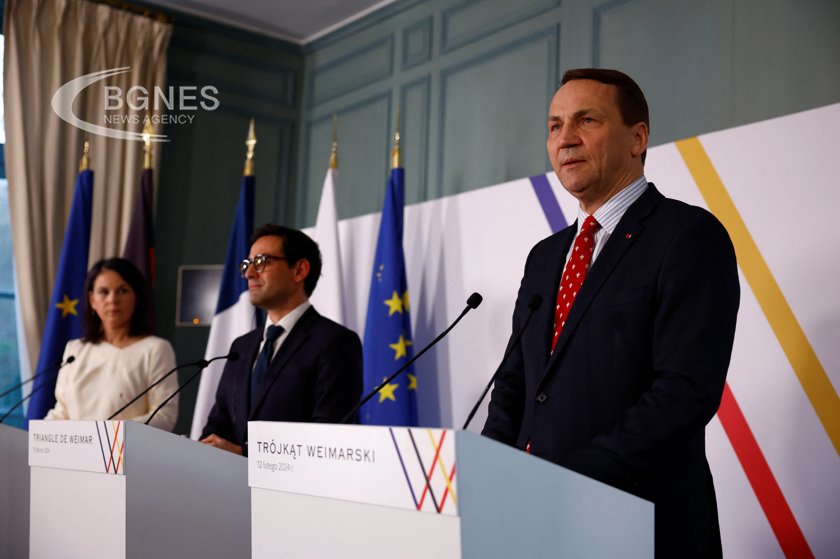 Външните министри на Ваймарската тройка Германия Франция и Полша обсъдиха
