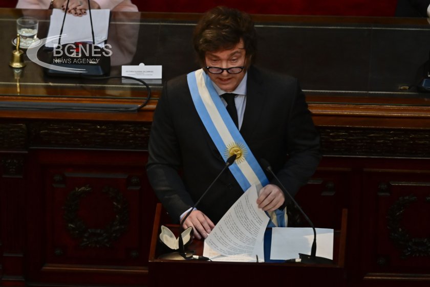 В първата си политическа реч пред парламента аржентинският президент либертарианец