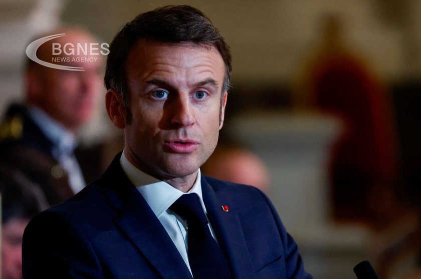 Френският президент Еманюел Макрон заяви в интервю, че западните сухопътни