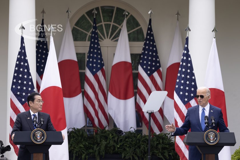 Президентът Джо Байдън и гостуващият японски премиер Фумио Кишида обявиха