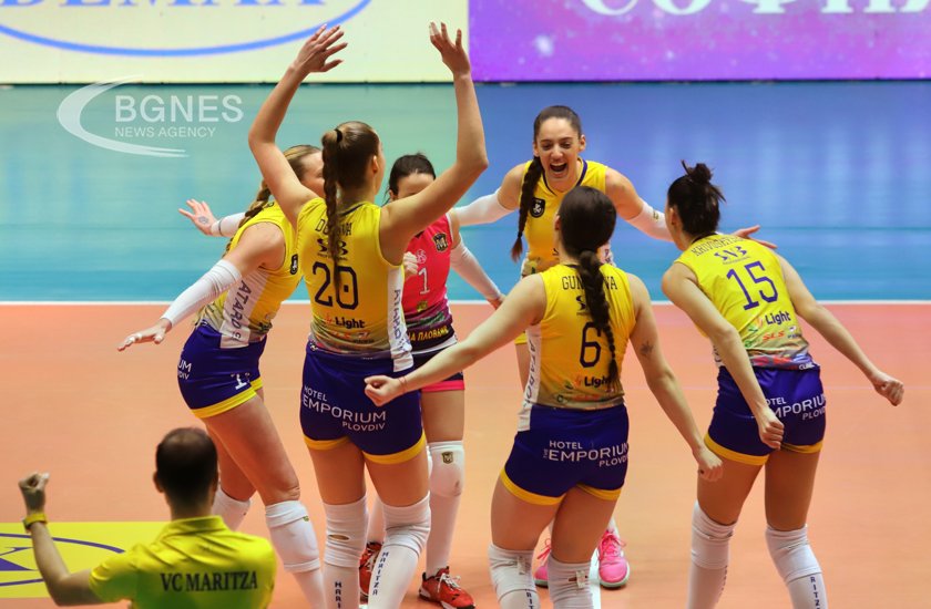 Шампионките от Марица Пловдив се доближиха на само една победа
