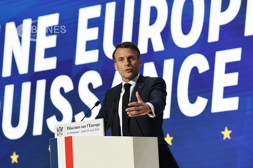 Френският президент Еманюел Макрон призова Европа да се изправи срещу