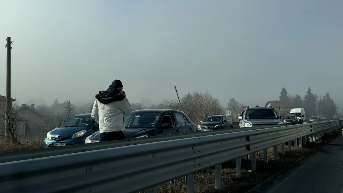 ПТП с две коли на изхода на Драгичево